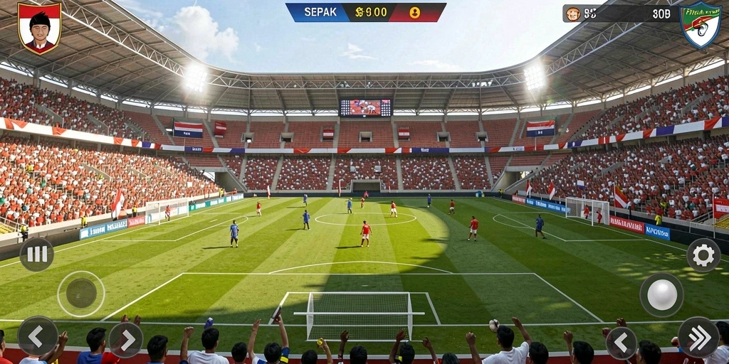 Screenshot menampilkan antarmuka permainan yang menarik.