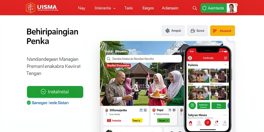 Screenshot menunjukkan tampilan antarmuka pengguna yang intuitif.