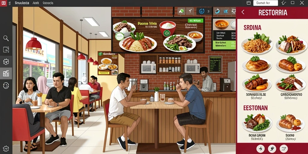 Tampilan grafis yang memukau dan penuh warna.