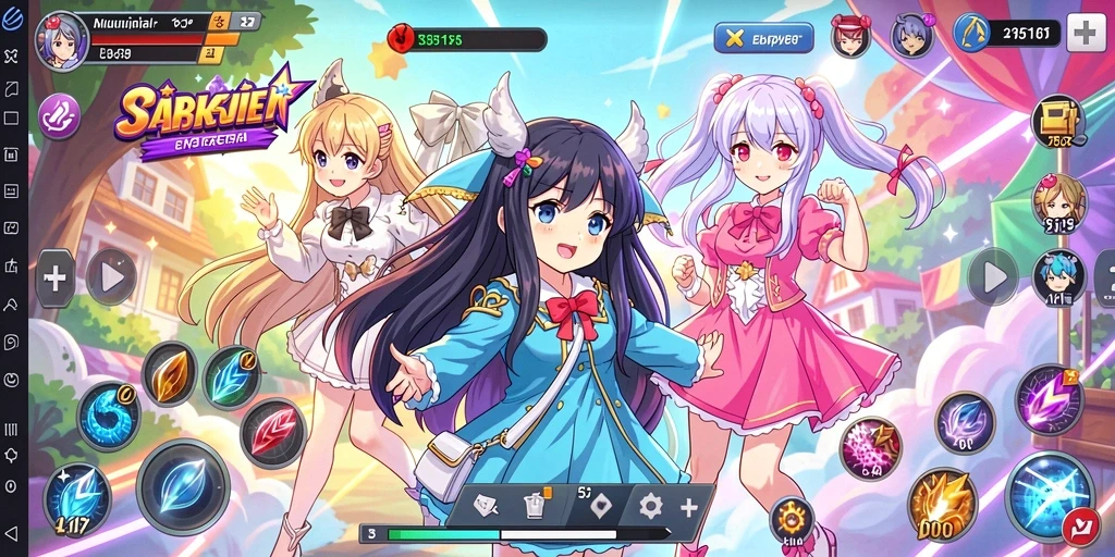 Screenshot fitur utama INS55 dengan grafis mengesankan.