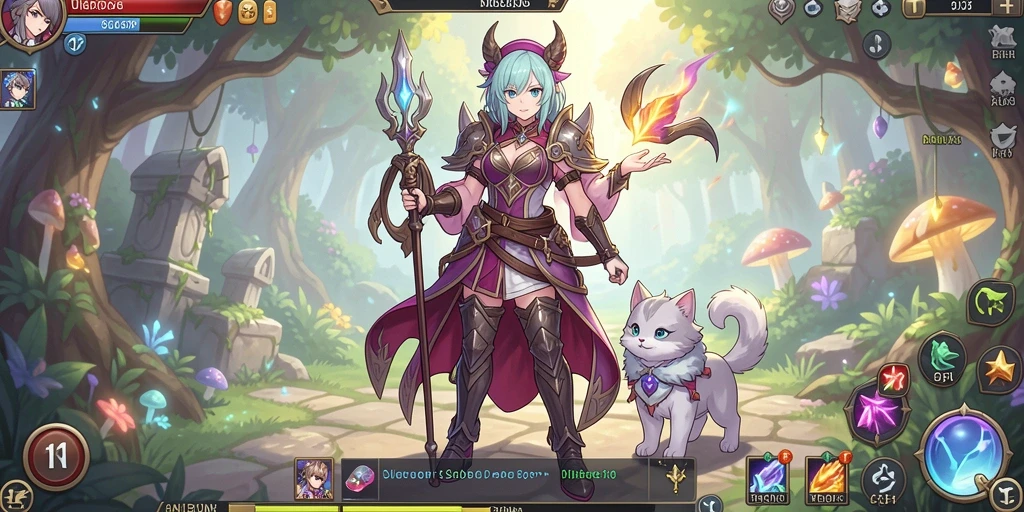Screenshot menunjukkan tampilan awal game LAVOWIN yang menarik.