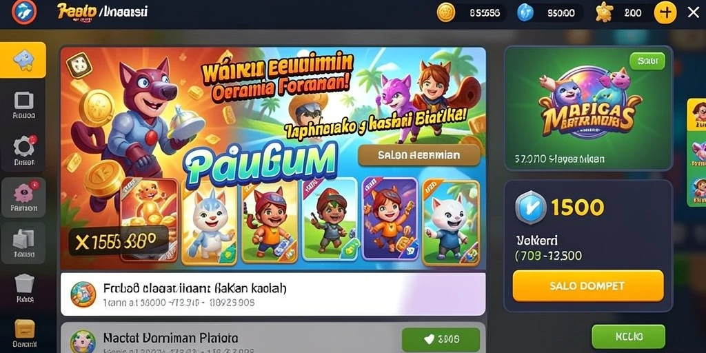 Tampilan menu utama NUSANTARATOTO yang menarik.
